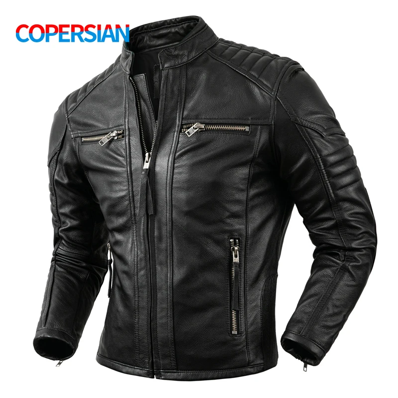 Vintage Fashion Outfits Men - Новинка 2023, мотоциклетное повседневное винтажное кожаное