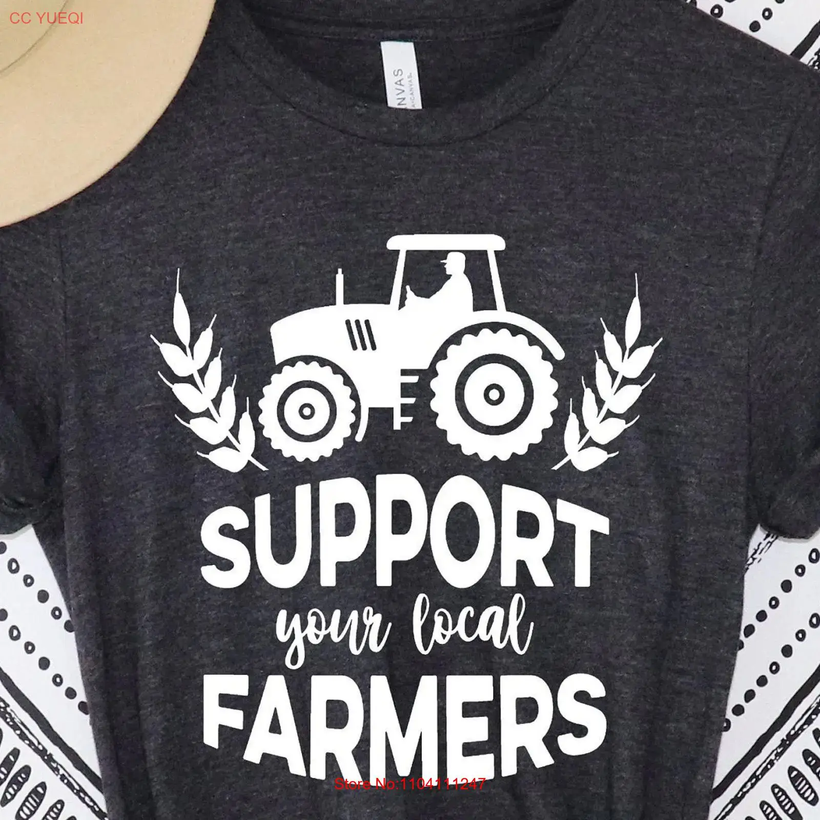 Vintage Fashion Market - Футболка «Поддержите местных фермеров»: Farm T