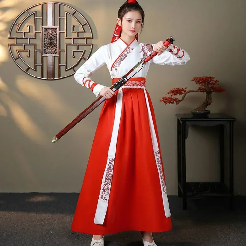Vintage Fashion In Chinese - Современный женский комплект Ханьфу: топ и