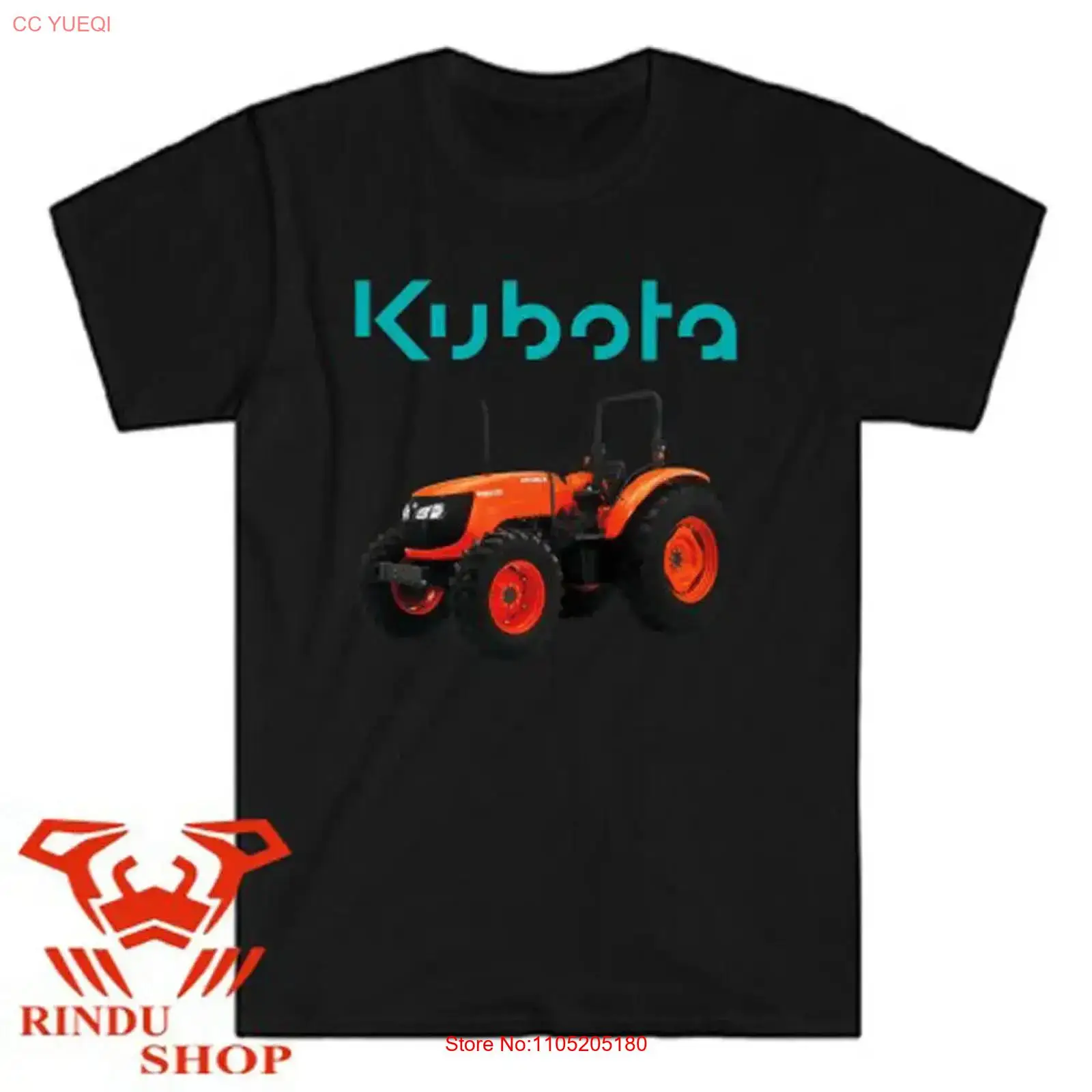 Vintage Fashion Logo - Kubota Tractor Farm Logo Мужская черная