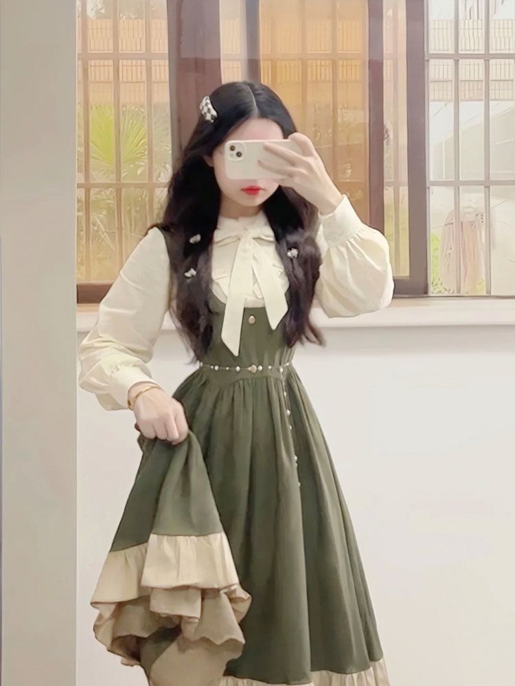Vintage Fashion In 2025 - 2025 Новое японское корейское платье Kawaii