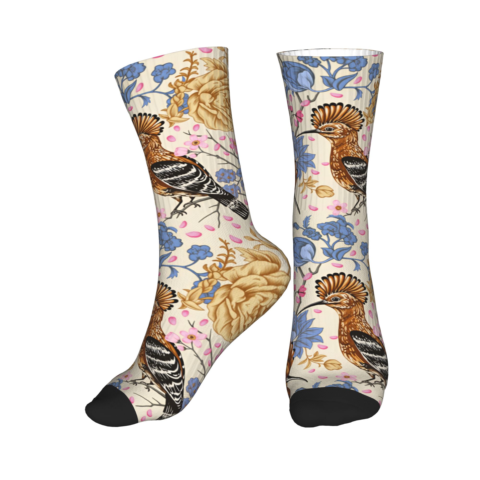 Vintage Fashion Mens - Носки Hoopoe Bird Blue Peony с