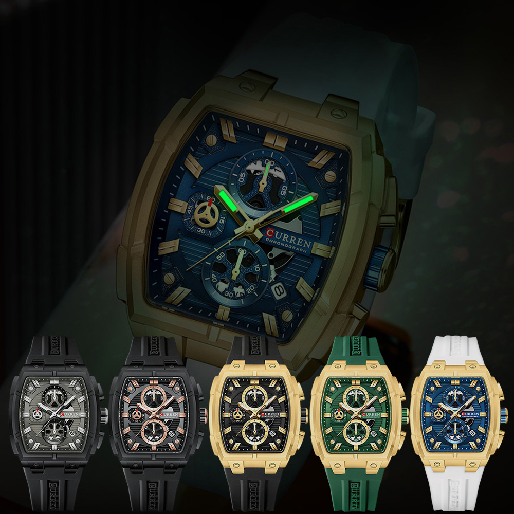 Роскошные винтажные часы CURRE – обзор и цена Vintage Fashion Mens