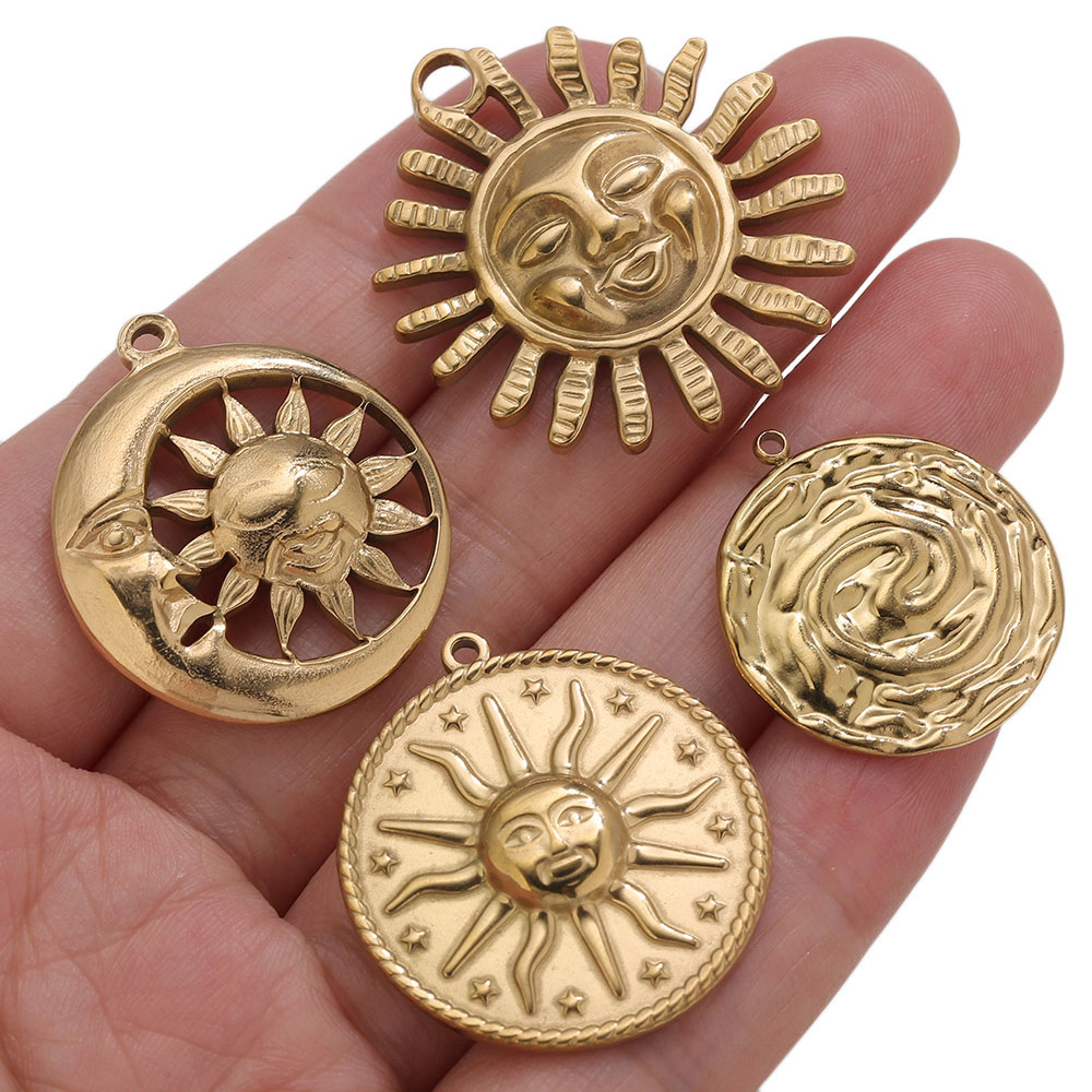 5 шт. Золотые подвески PVD из  – обзор и цена Vintage Fashion Jewelry Necklaces