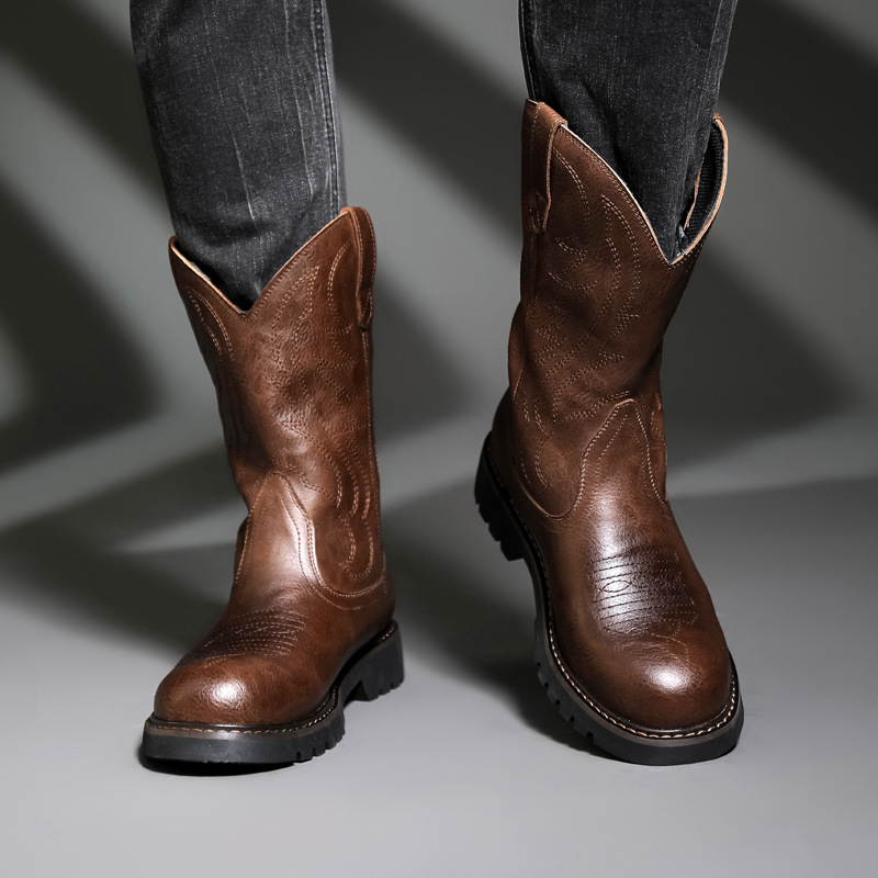 Модные мужские ковбойские сапо – обзор и цена Vintage Fashion Mens
