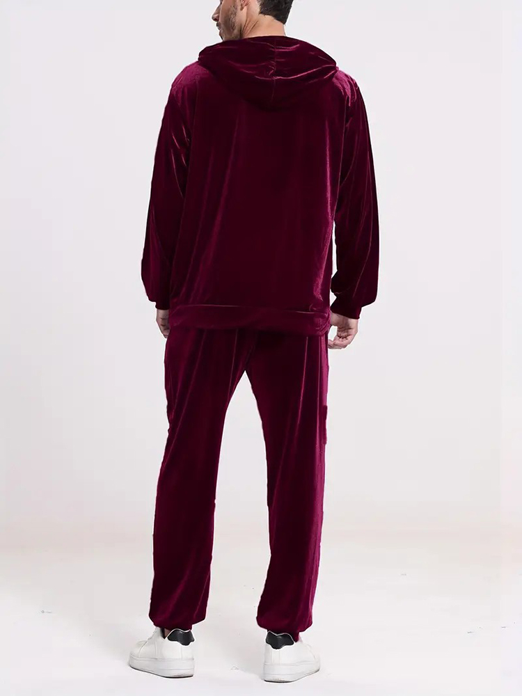 Модный однотонный велюровый ко – обзор и цена Vintage Fashion Mens